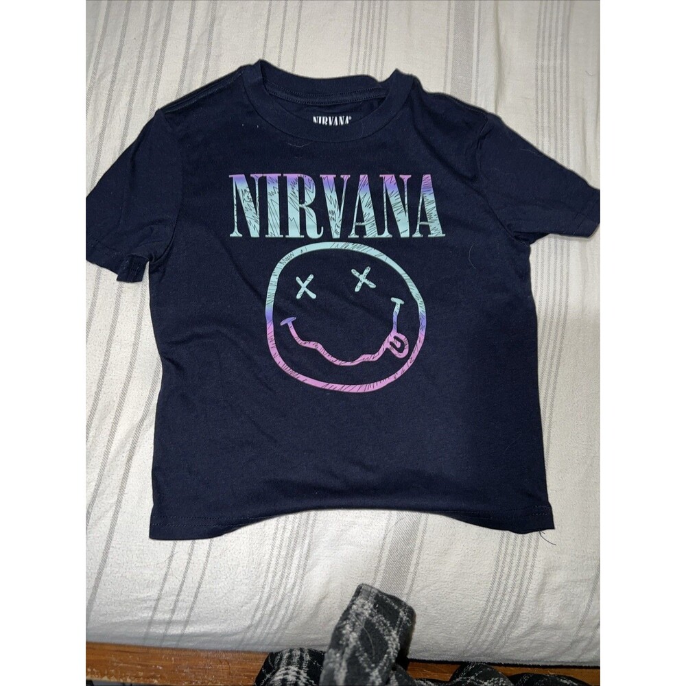 Nirvana Toddler T Shirt Smile Black 5T
